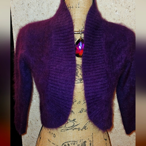 Tahari Jackets & Blazers - TAHARI Angora Jacket Purple. Size S